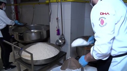 İSTANBUL-Aşevinde pişen yemekle aileler evde kalıyor;tüm süreç kameralara yansıdı