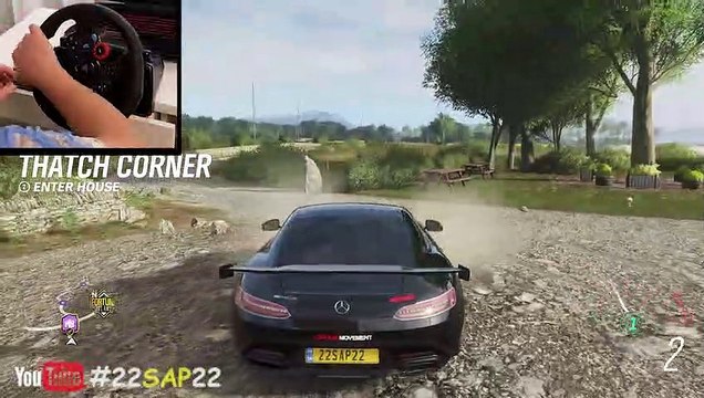 Forza Horizon 4 Mercedes AMG GT S max speed race (Steering Wheel + Shifter) Gameplay by 22sap22