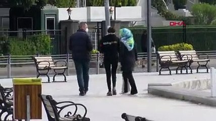 Yasağa rağmen bebek sahili'nde yürüyüş yaptılar