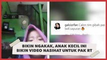 Bikin Ngakak, Anak Kecil Ini Bikin Video Berisi Nasihat untuk Pak RT