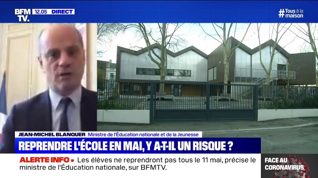 Jean-Michel Blanquer déclare que les masques seront certainement obligatoires pour les élèves et les professeurs à l'école
