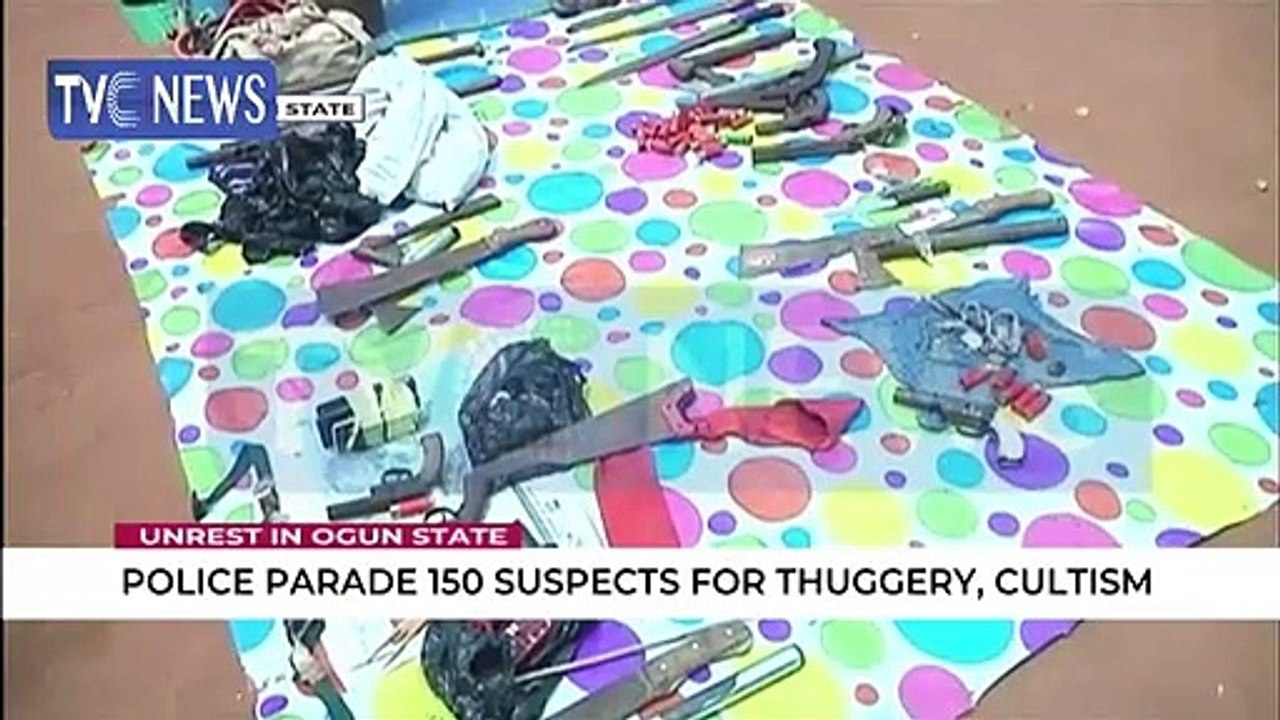 Police parade 150 suspects for robbery, Cultism in Ogun