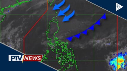 Northeasterly surface windflow at tail end of a cold front, nakaaapekto sa ilang bahagi ng bansa