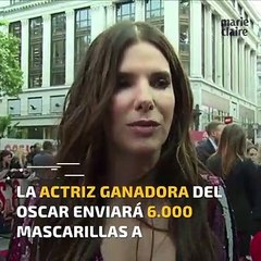 Sandra Bullock dona miles de máscaras N95 a los hospitales de Los Ángeles