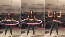 Shruti Haasan Gives A Hula Hoop Tutorial At Home