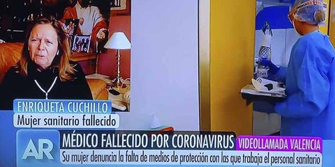 La esposa del doctor del Samur fallecido por COVID-19 se quiebra en el Programa de Ana Rosa y ‘revienta’ a Sánchez: “El mentiroso que no nos cuida”
