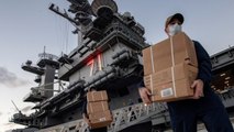 USS Theodore Roosevelt Evacuates Sailors In Guam
