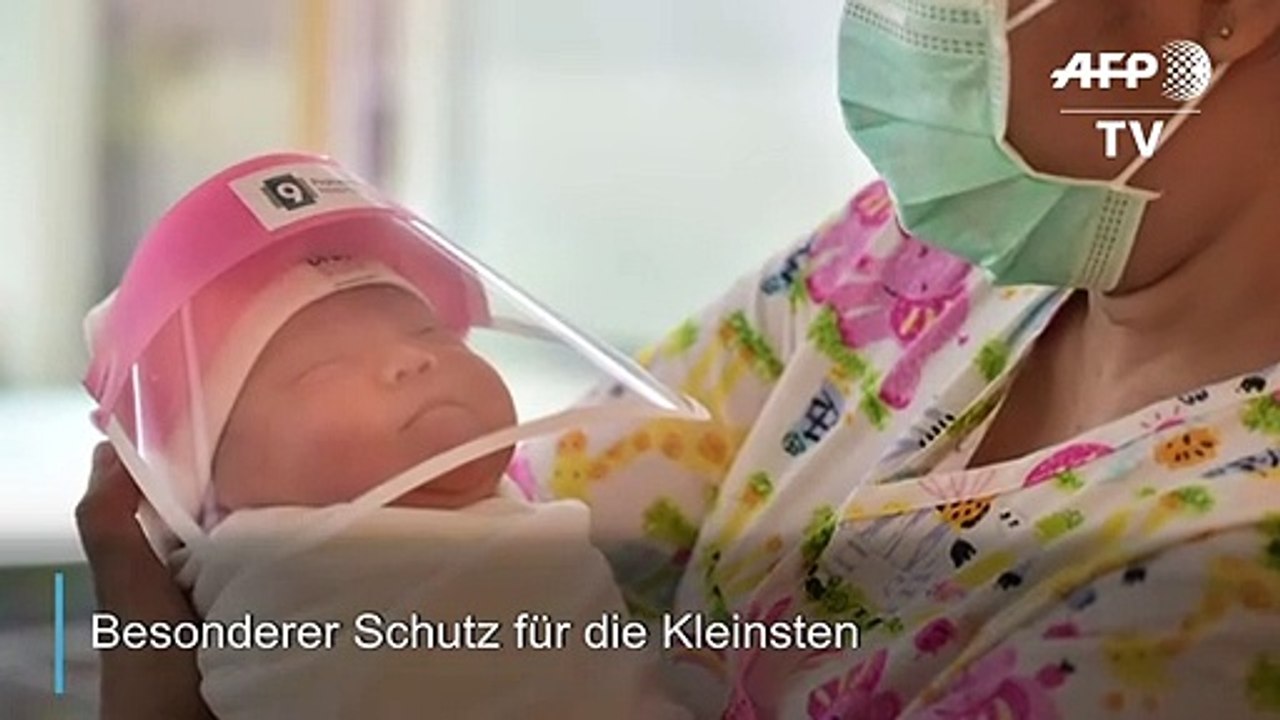 Ein Corona-Gesichtsschutz speziell für Babys