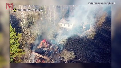 Rain Extinguishes Flames Headed for Chernobyl Nuclear Power Plant