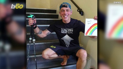 Stairmaster! UK Man Walks up & Down Stairs at Home Equal to Length of Mount Everest to Raise Money for NHS!