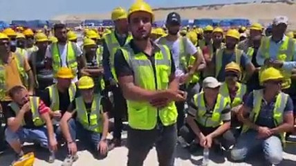 Limak işçileri eyleme geçti