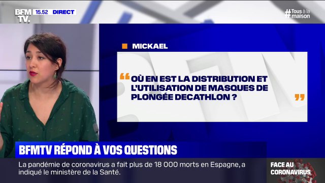 Où en est la distribution de masques de plongée Decathlon ?