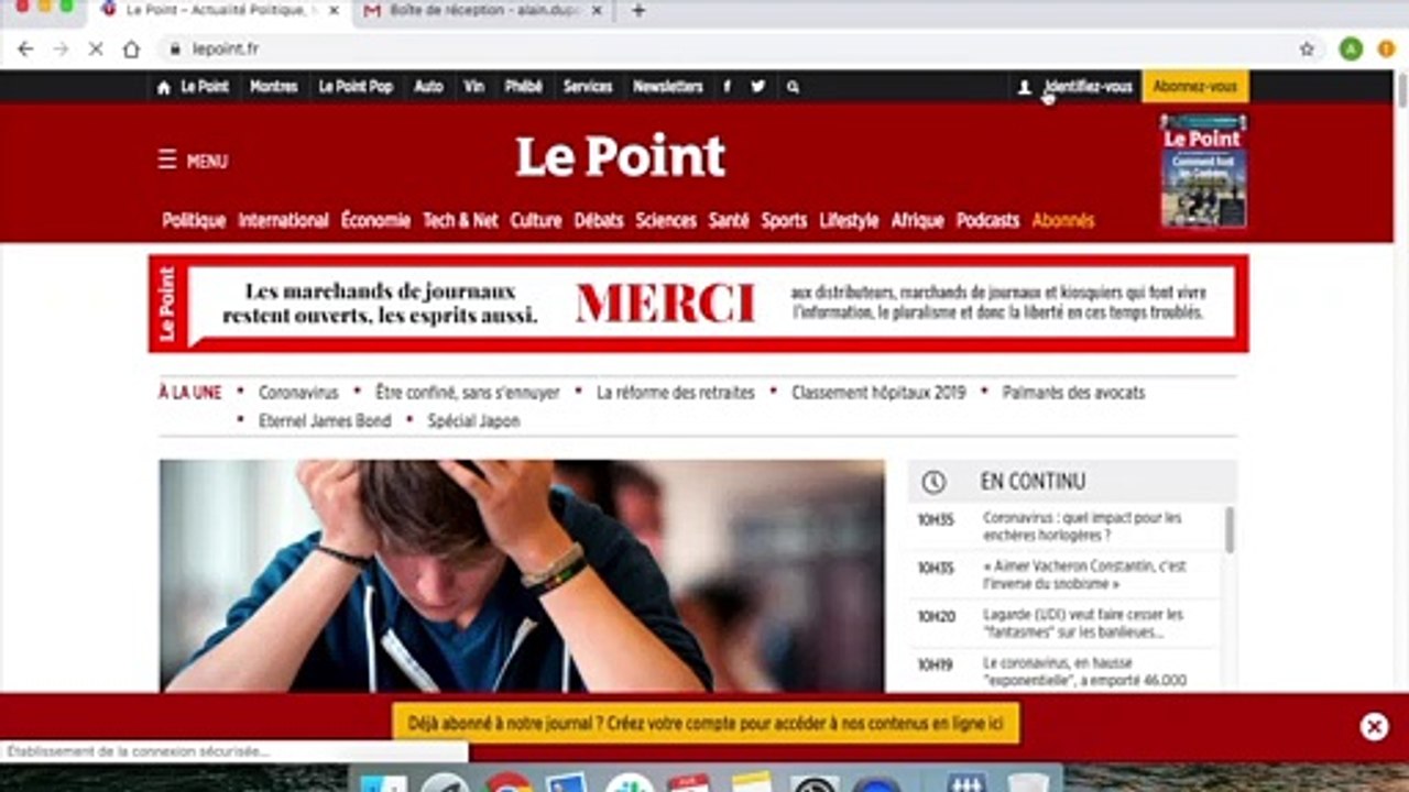 Tuto : comment changer le mot de passe de votre compte LePoint.fr