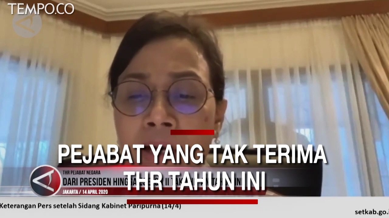 Pejabat yang Terima dan Tak Terima THR Lebaran Tahun Ini