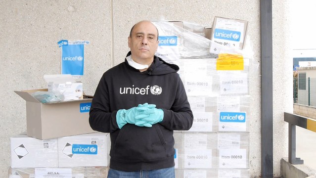 UNICEF España aporta 418.000 mascarillas de protección para la lucha contra el virus