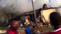 Fethiye'de tek katlı evde çıkan yangın korkuttu