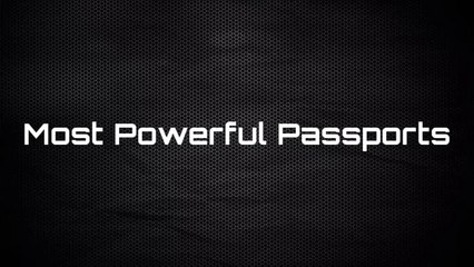 Most Powerful Passports in the World
