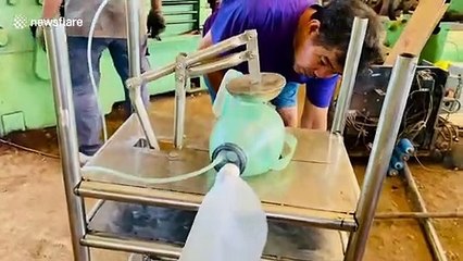 Filipino car mechanic makes ventilator by himself to help with the shortage during coronavirus pandemic