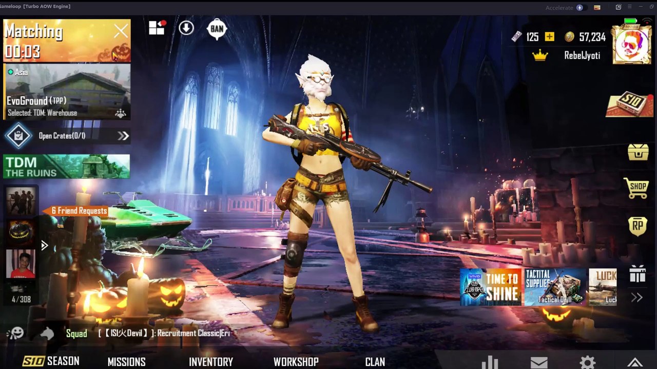 RebelGaming Playing TDM PUBG Mobile With Random Players.