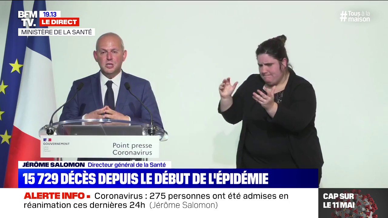 Coronavirus: "Depuis quelques jours, nous observons un plateau et une légère du diminution du nombre de patient en réanimation", déclare Jérôme Salomon