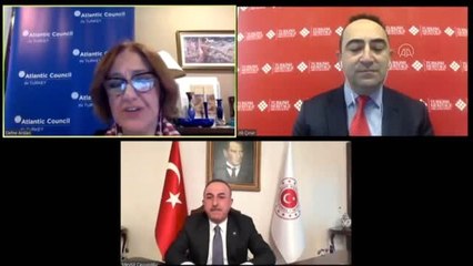 Çavuşoğlu, video konferans yöntemiyle Atlantik Konseyi toplantısına katıldı (5)