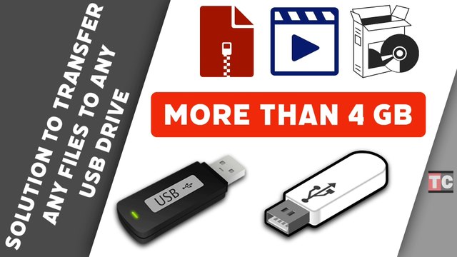 How to : || Solution to Transfer any Files More than 4 GB to any USB Drive || |the file is too large for the destination file system | हिंदी
