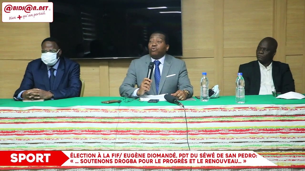 Élection à la FIF: Eugène Diomandé, président du Séwé de San Pedro- « … soutenons Drogba pour le progrès et le renouveau du football ivoirien »