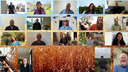 Coronavirus Israel 14/4/20 Passover in Kibbutz Geva & Gevatron Choir