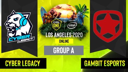 Dota2 - Gambit Esports vs. Cyber Legacy - Game 2 - Group A - EU:CIS - ESL One Los Angeles