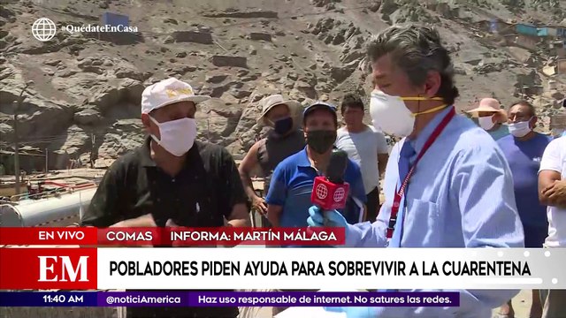 Edición Mediodía: Llevan agua y víveres a pobladores de la quinta zona de Collique