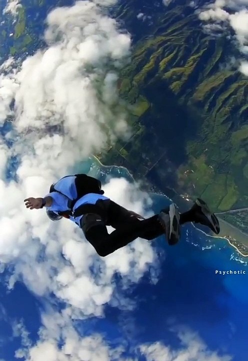 Sky Diving  beautiful view