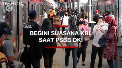 Begini Situasi KRL Saat PSBB DKI