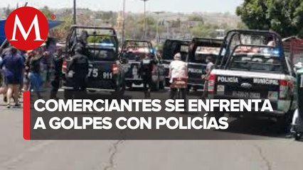 Comerciantes vandalizan patrullas en Valle de Chalco