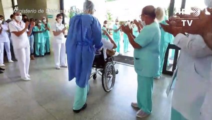 Militar de 99 años se cura del coronavirus en Brasil