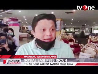 Sosialisasi PSBB di Makassar Ricuh