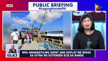 NFA: Nananatiling sapat ang suplay ng bigas sa gitna ng extended ECQ sa bansa