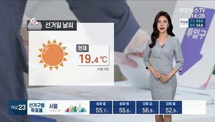 [날씨] 총선일 맑고 따뜻…곳곳 공기질 '나쁨'