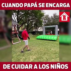 Cuando papá se encarga de cuidar a los niños