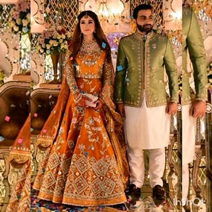 Amazing bridal outfits, formal dresses, wedding unique designs, designer collection, party wears, lahanga designs, awesome colors,.