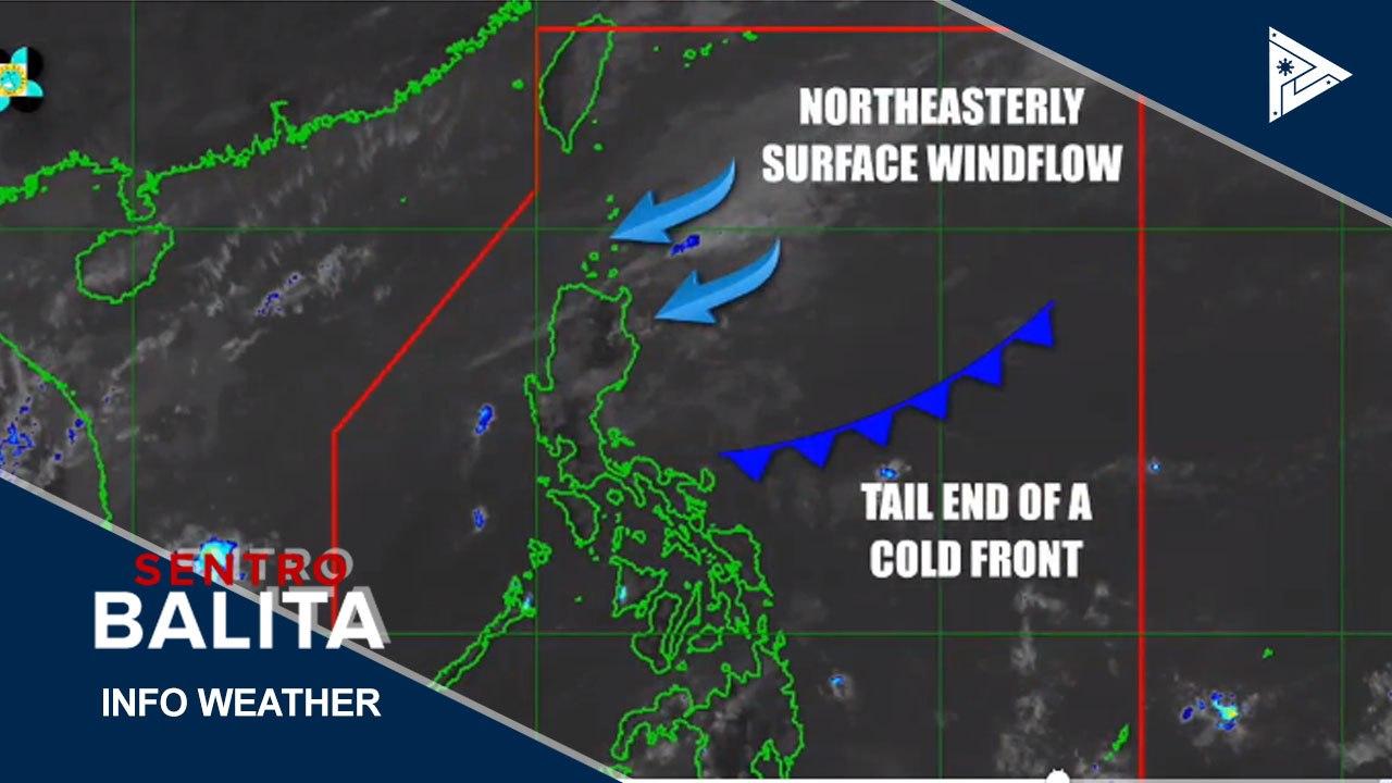 PTV INFO WEATHER: Tail-end of a cold front at Northeasterly surface windflow, umiiral sa malaking bahagi ng Luzon