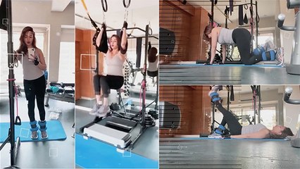 माधुरी दीक्षित नेने सोबत Lockdown च्या काळात  Home Workout सेशन