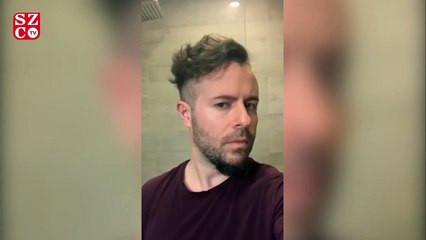 Emre Aydın, saçlarını eşine emane etti