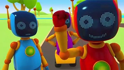 ARABA OKULU ÇİZGİ FİLMİ - LEO MİKSER'İ BİRLEŞTİRİYOR VE SCOOP İLE ROBOTLARA TURTA YAPIYOR