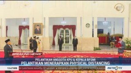 Pelantikan Anggota KPU dan Kepala BP2MI
