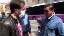 Maske takmayan Suriyeli gence polisin tepkisi: Suriyelilere virüs bulaşmıyor mu?