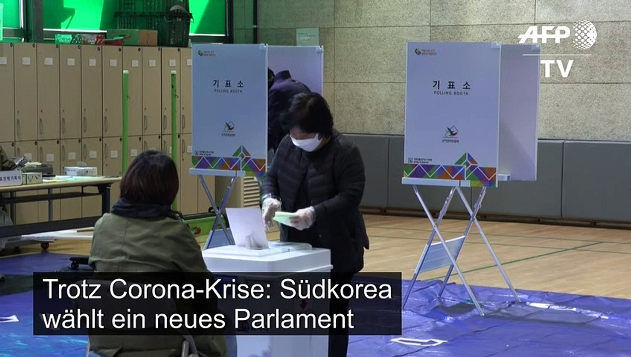 Südkoreaner wählen inmitten von Corona-Krise