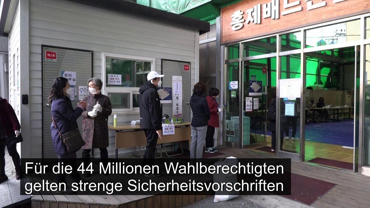 Südkoreaner wählen inmitten von Corona-Krise
