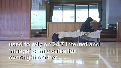 Japan's 'net cafe refugees' seek shelter amid virus closures