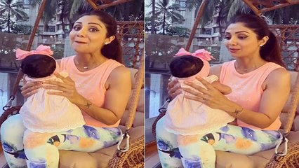 Shilpa Shetty ने बेटी Samisha के साथ बनाया वीडियो ; Viral Video | Shilpa Shetty Shamisha Video