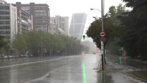 Madrid registra fuertes lluvias este miércoles